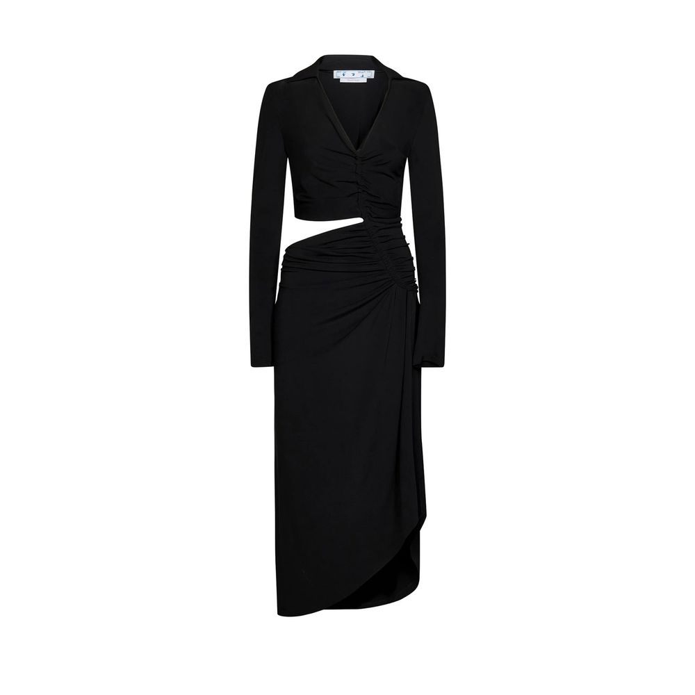 Off-White Cut Out Midi Dress Glam Steals