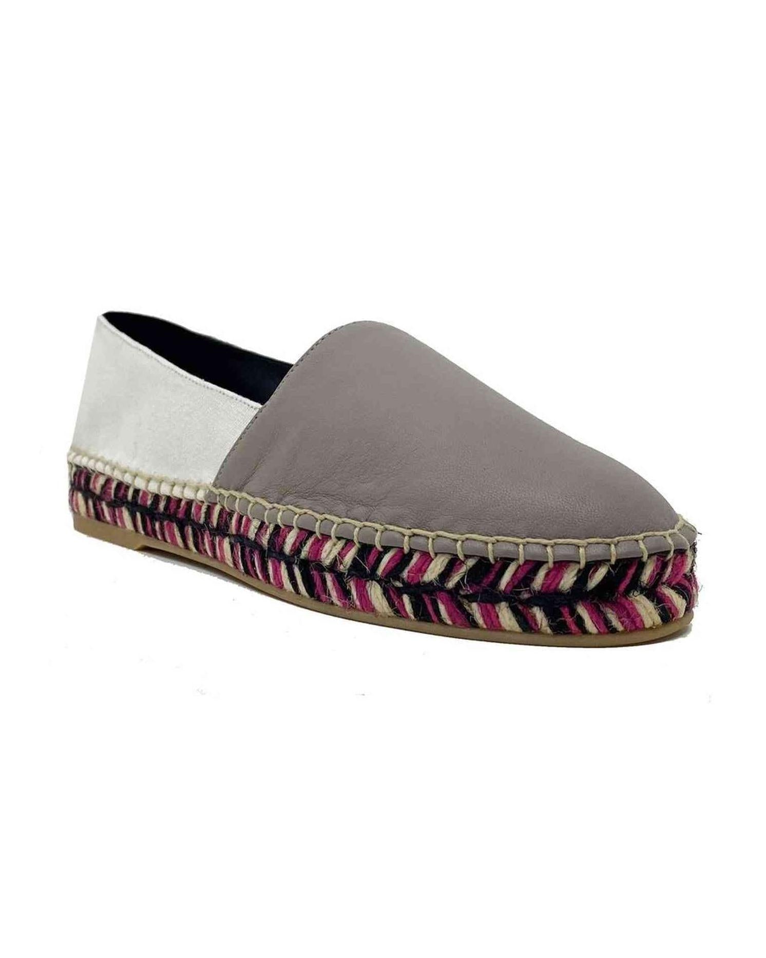 Off-White Leather Espadrilles Glam Steals