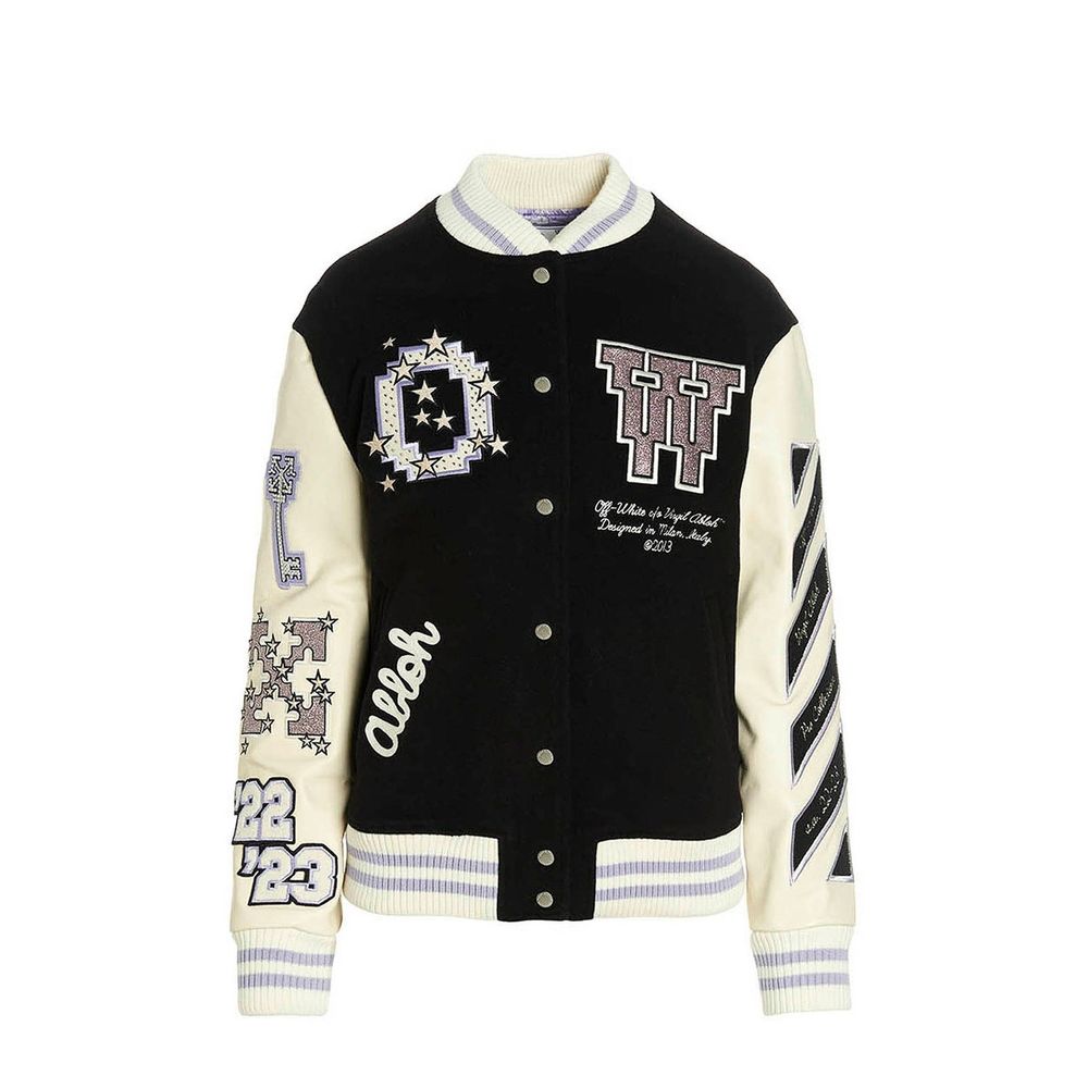 Off-White Wool Bomber Jacket Glam Steals