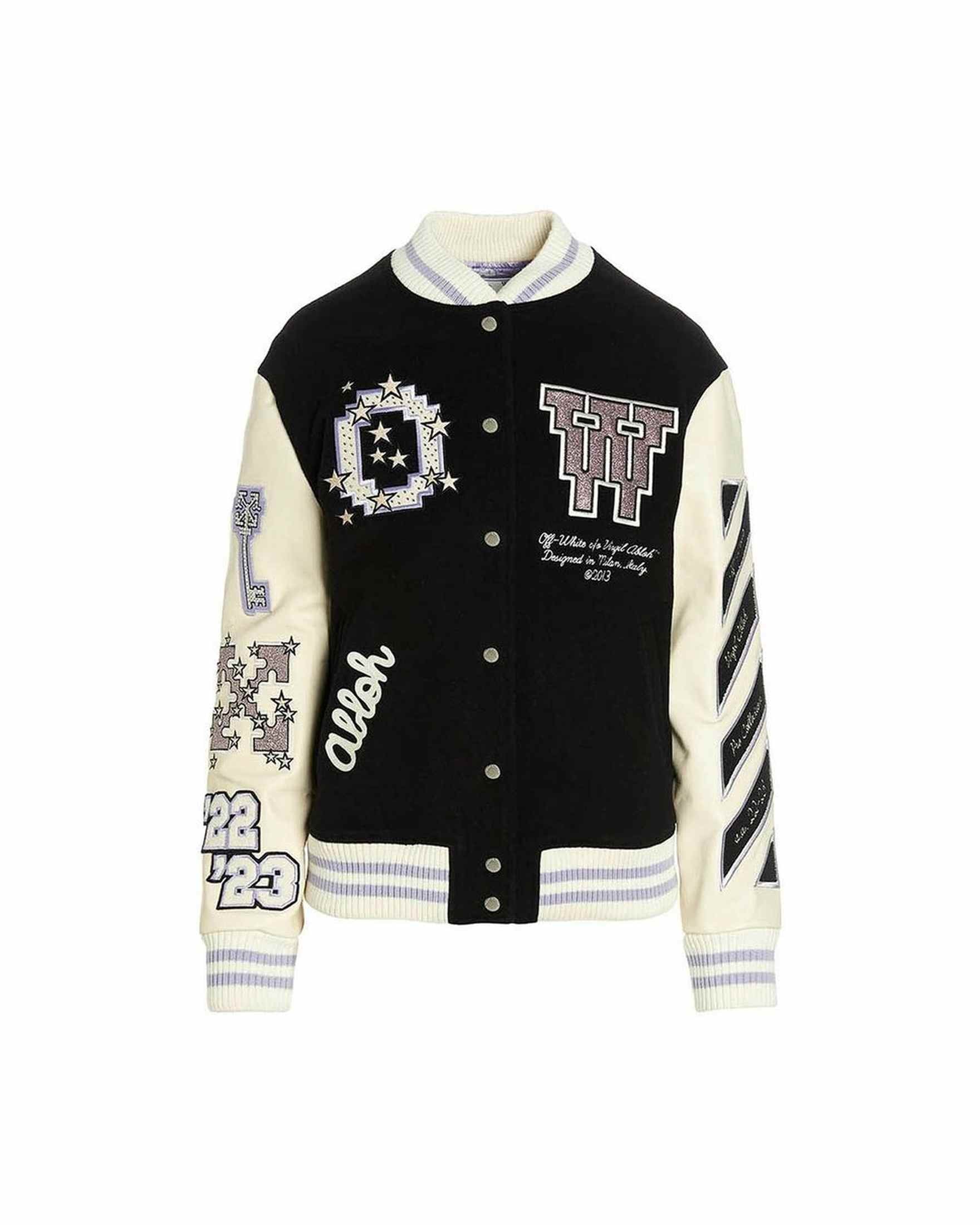 Off-White Wool Bomber Jacket Glam Steals