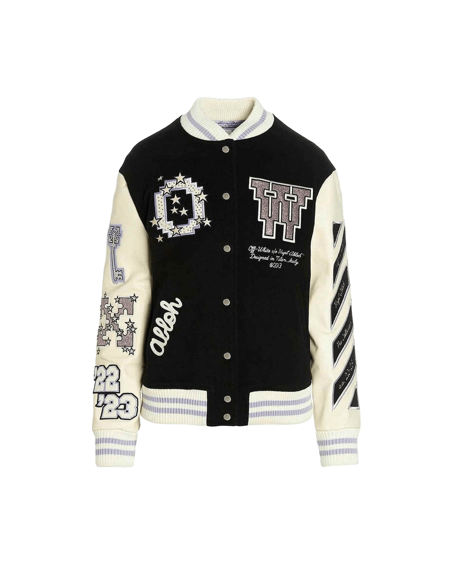 Off-White Wool Bomber Jacket Glam Steals