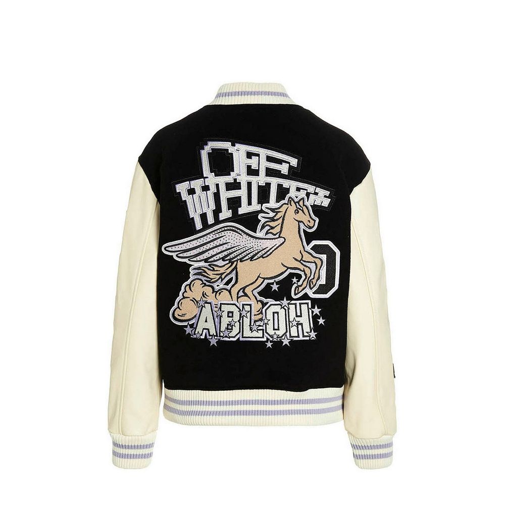 Off-White Wool Bomber Jacket Glam Steals