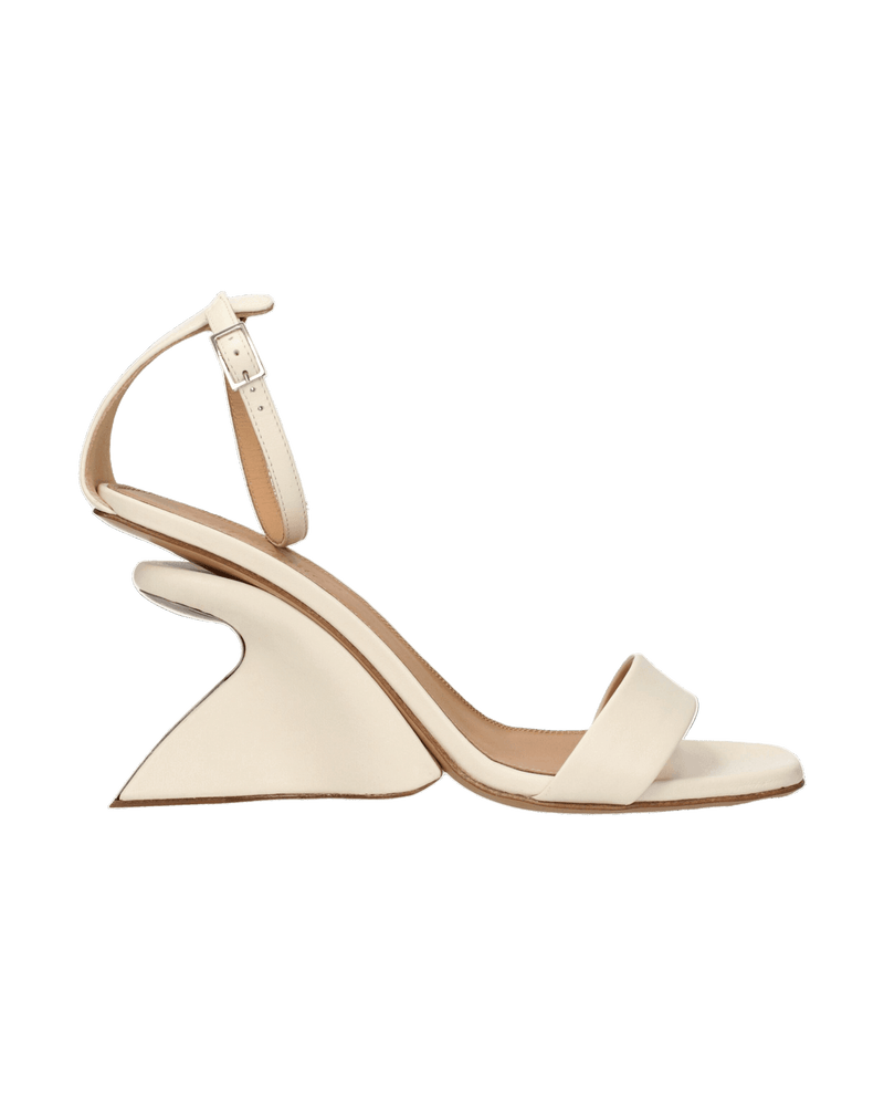 Off- Leather White Platforms Glam Steals