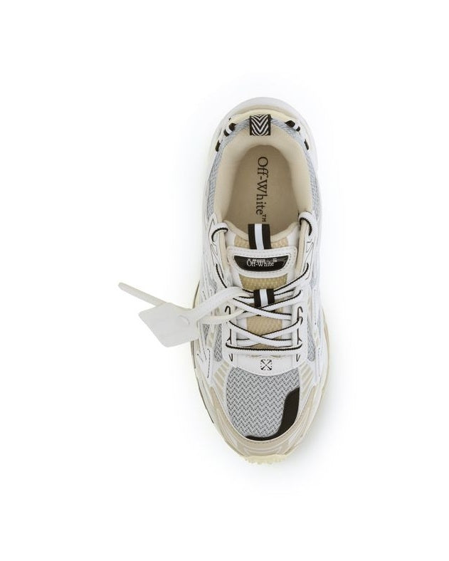 Off-white Polyester Multicolor Athletic Sneakers Glam Steals