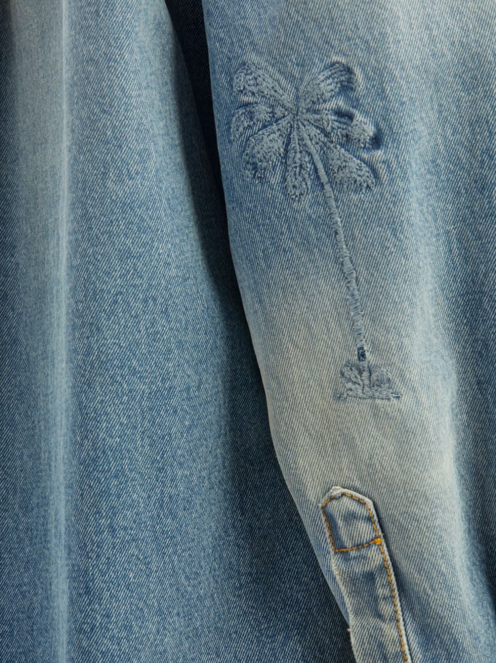 Palm Angels Blue Jacket Glam Steals