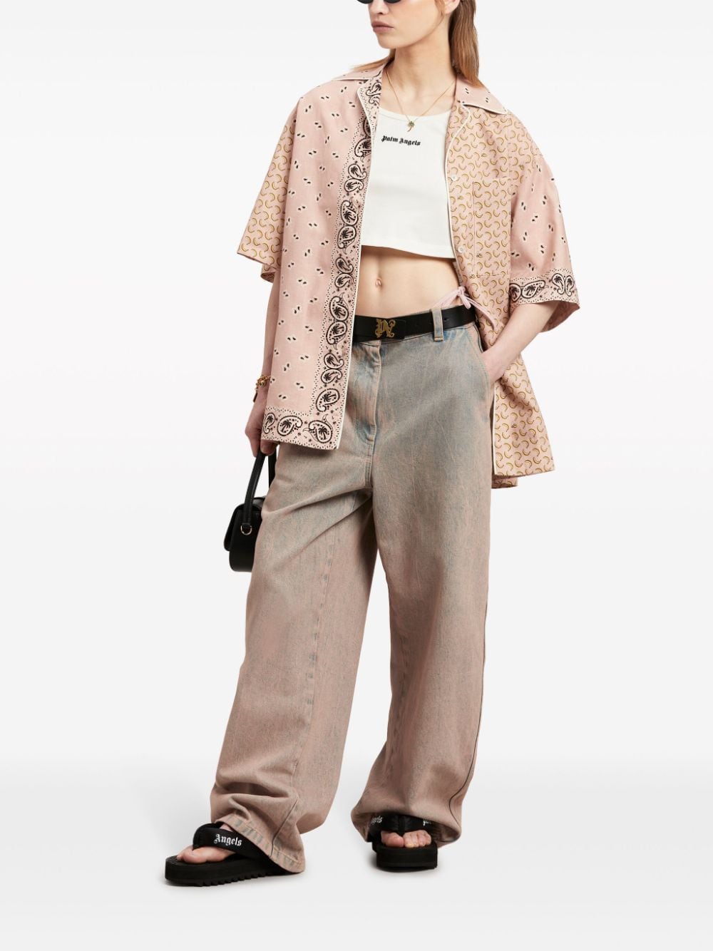 Palm Angels White Top Glam Steals