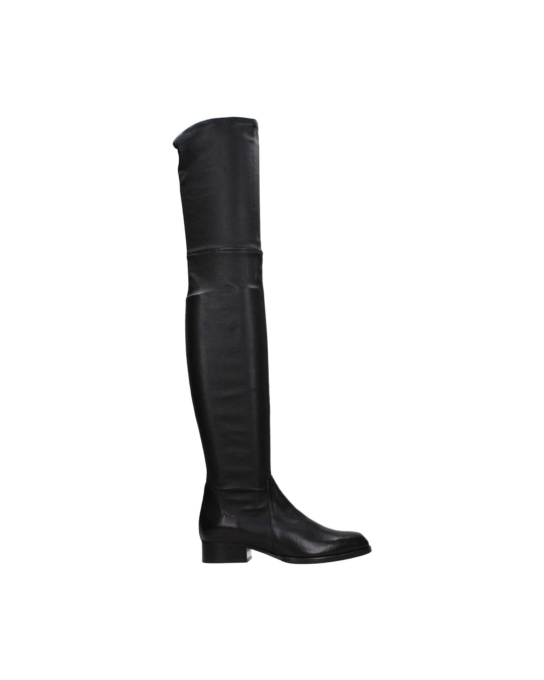 Parallèle Black Leather Over The Knee Glam Steals