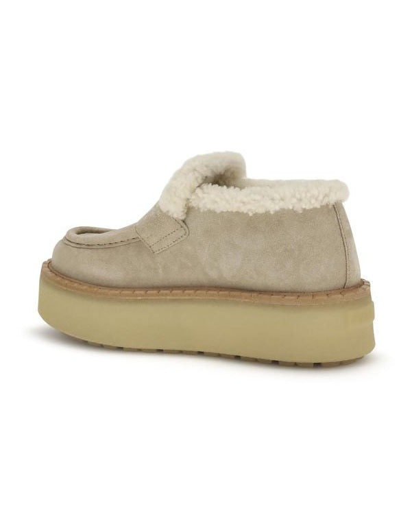 Prada Beige Calf Leather Bos Taurus Platform Loafers Glam Steals