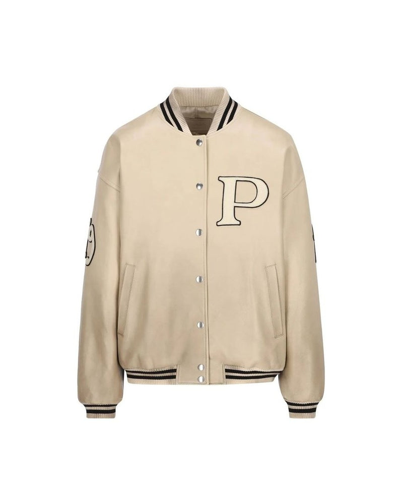 Prada Beige Calfskin Bomber Glam Steals