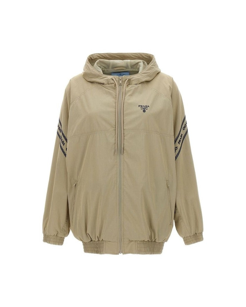 Prada Beige Cotton Shell Jacket