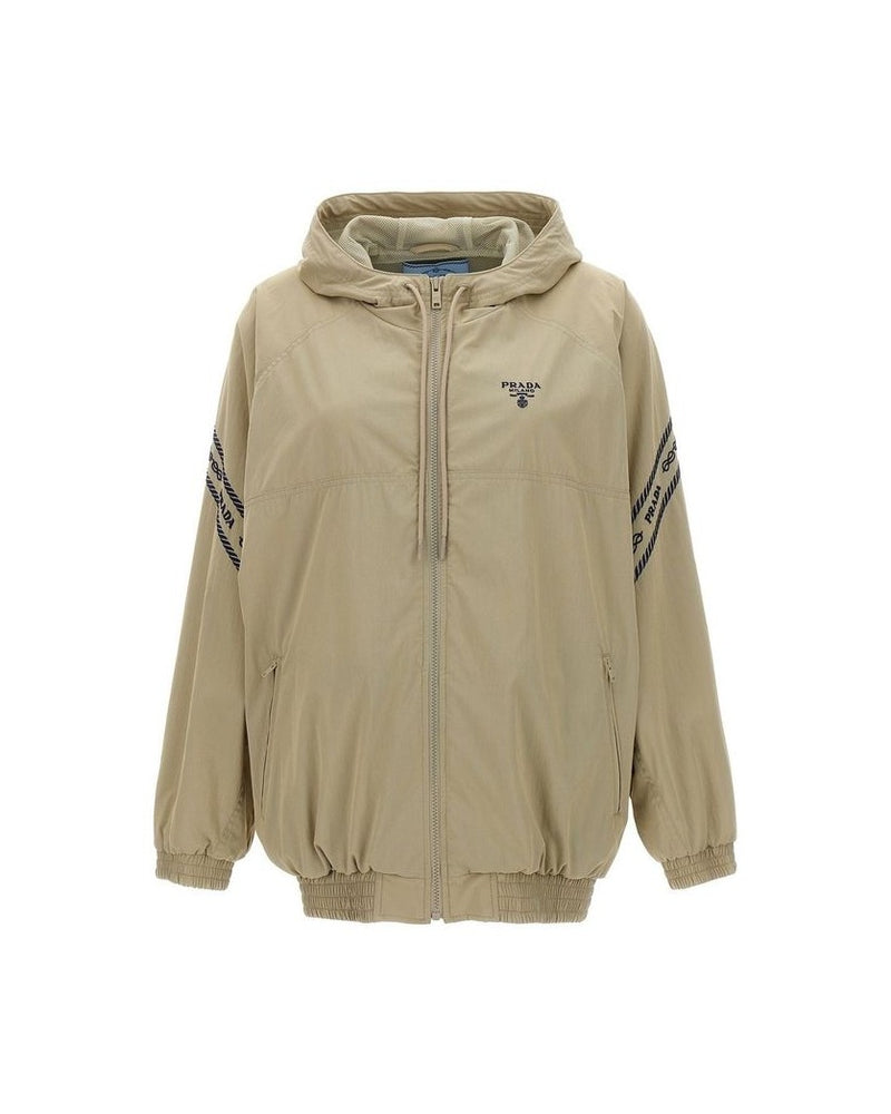 Prada Beige Cotton Shell Jacket Glam Steals