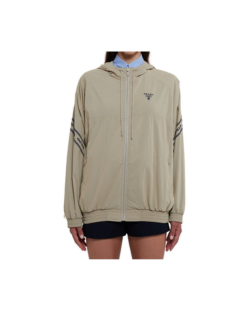 Prada Beige Cotton Shell Jacket Glam Steals
