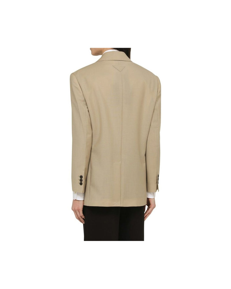 Prada Beige Mohair Blazer Glam Steals