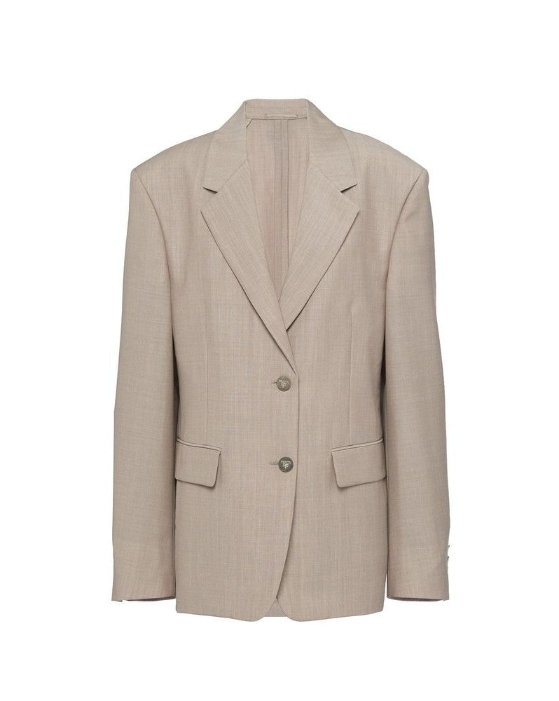 Prada Beige Mohair Blazer Glam Steals