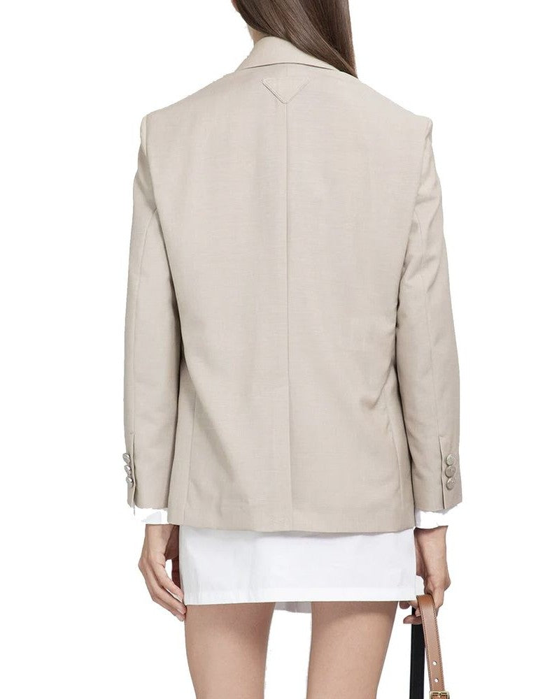 Prada Beige Mohair Blazer Glam Steals