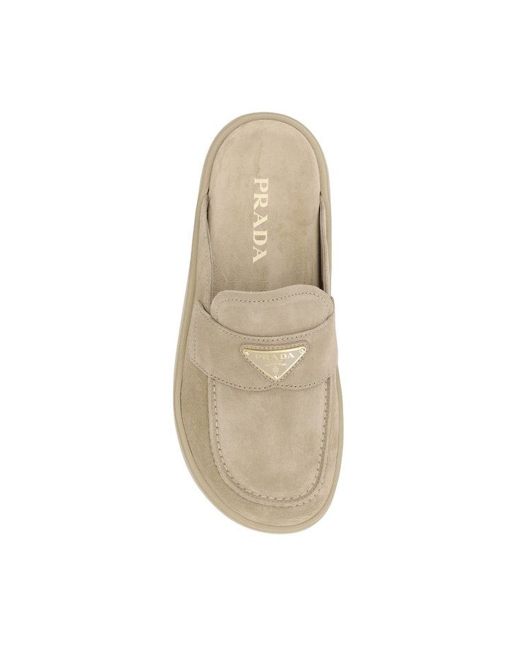 Prada Beige Rubber Platform Loafers Glam Steals