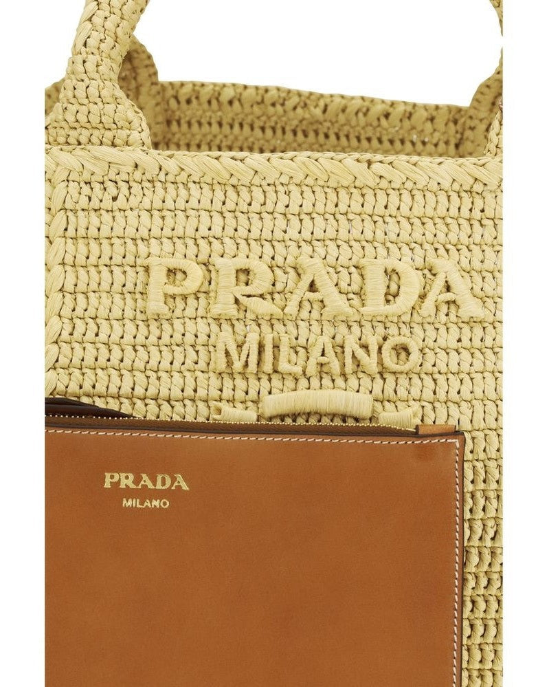 Prada Beige Viscose Handbag Glam Steals