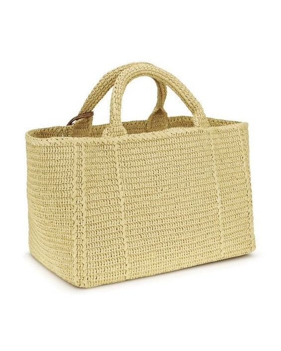 Prada Beige Viscose Handbag Glam Steals