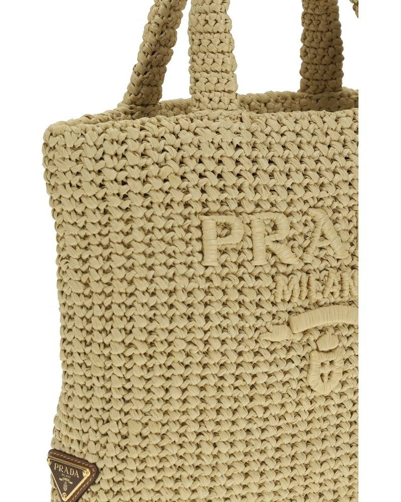 Prada Beige Viscose Handbag Glam Steals