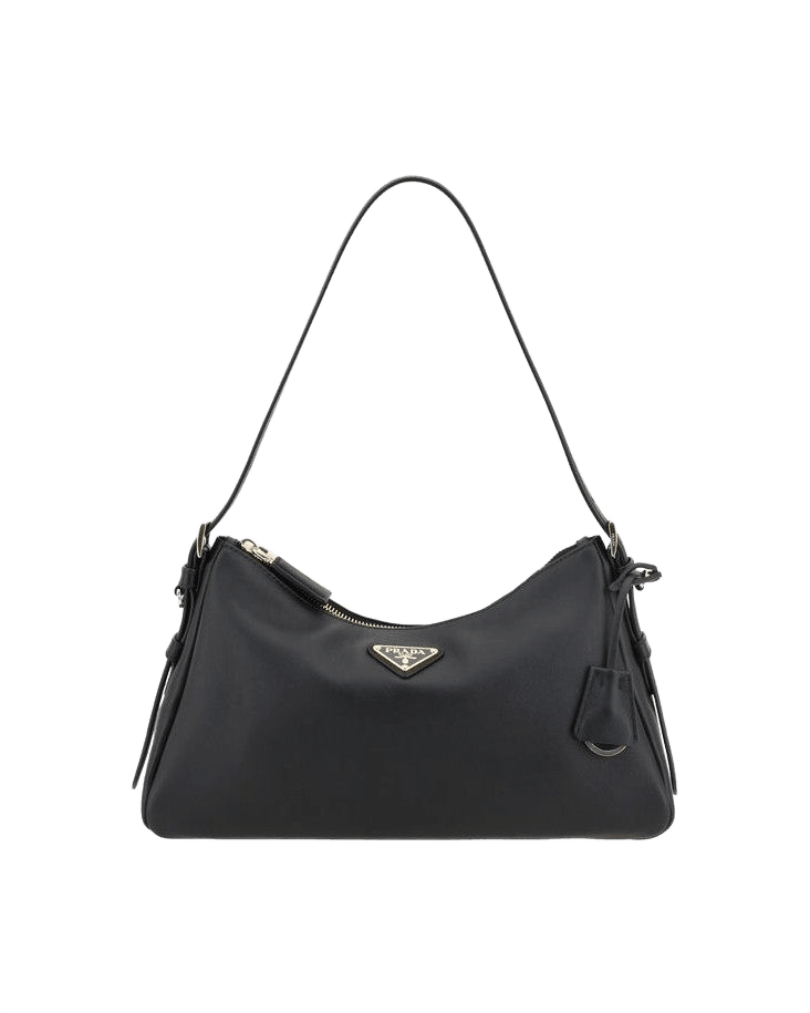 Prada Black Calf Leather Bos Taurus Shoulder Bag Glam Steals