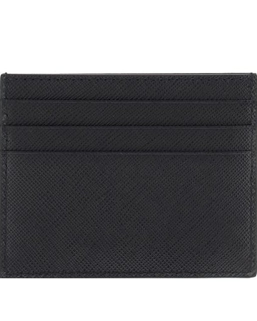 Prada Black Calf Leather Bos Taurus Wallet Glam Steals