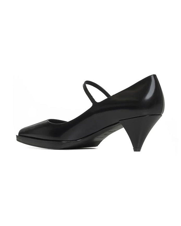 Prada Black Calfskin High Heel Pumps 