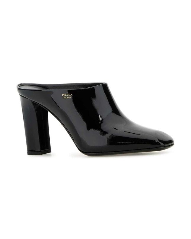 Prada Black Calfskin Mules Glam Steals