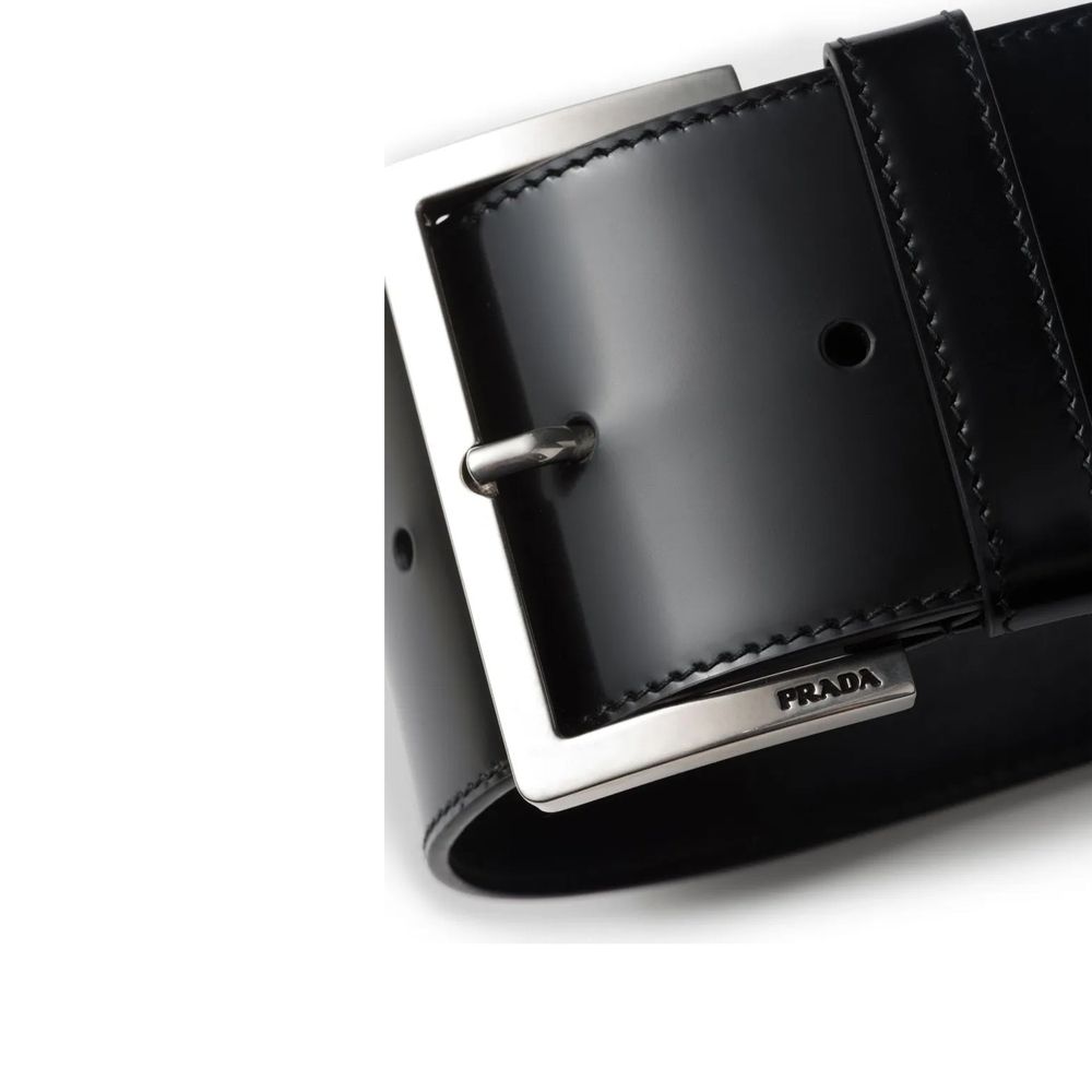 Prada Black Calfskin Shoulder Strap Glam Steals