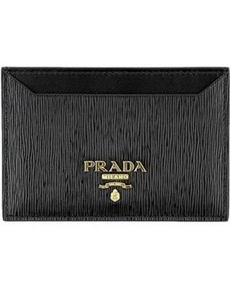 Prada Black Calfskin Wallet Wallets