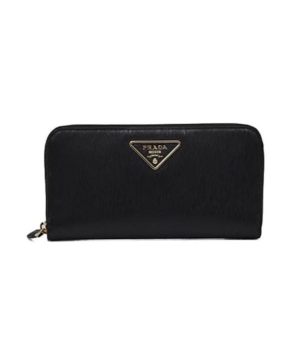 Prada Black Calfskin Wallet 