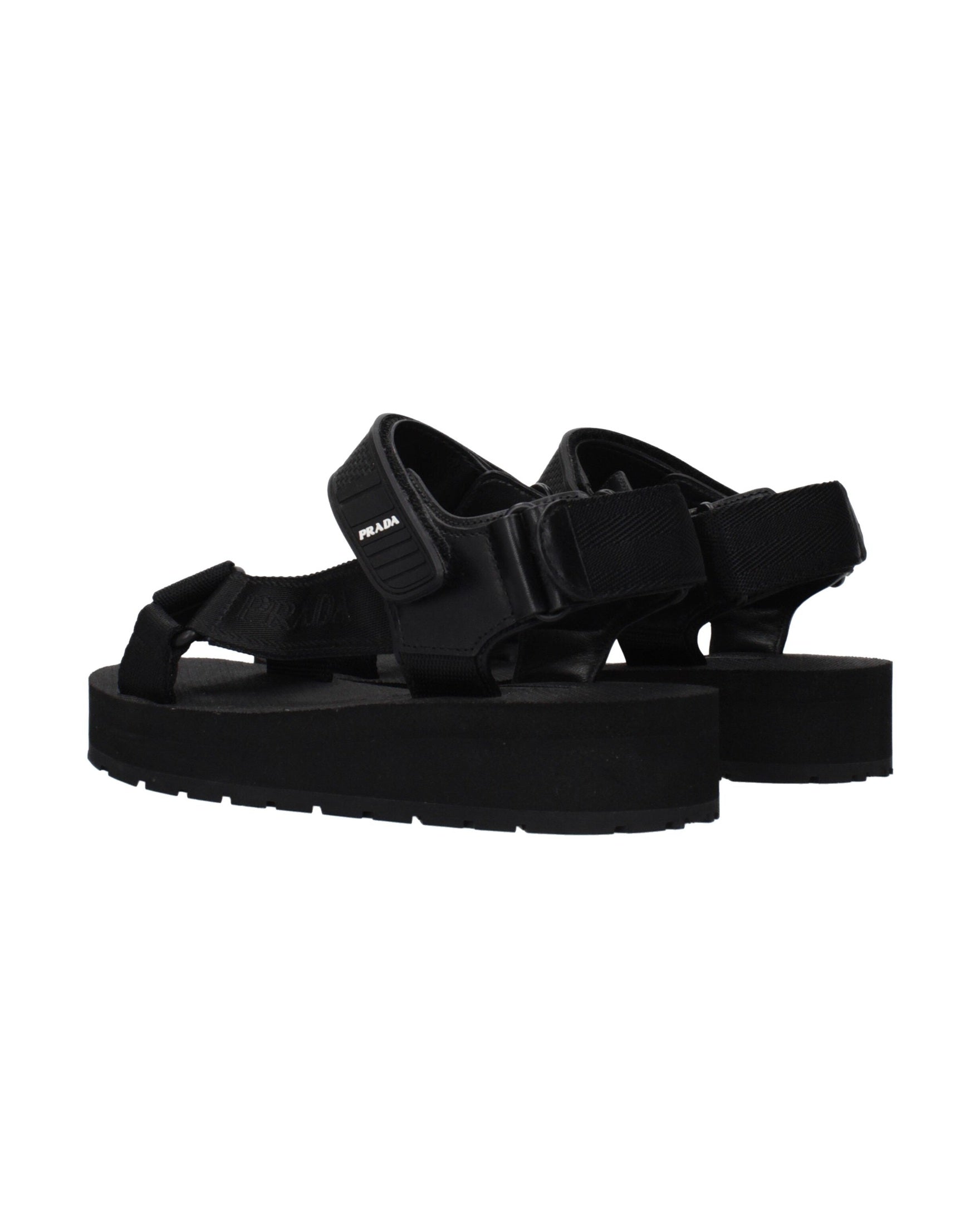 Prada Black Flat Sandals Glam Steals