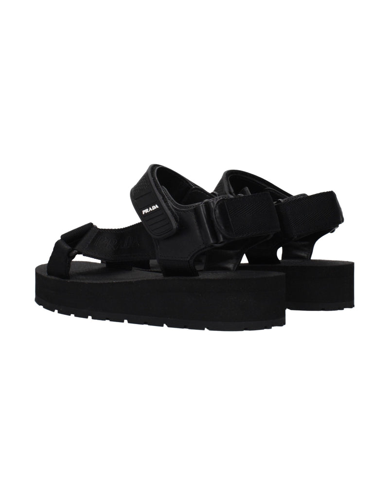 Prada Black Flat Sandals Glam Steals