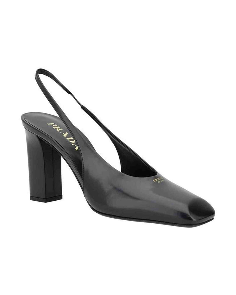 Prada Black Leather Calf Pumps Glam Steals