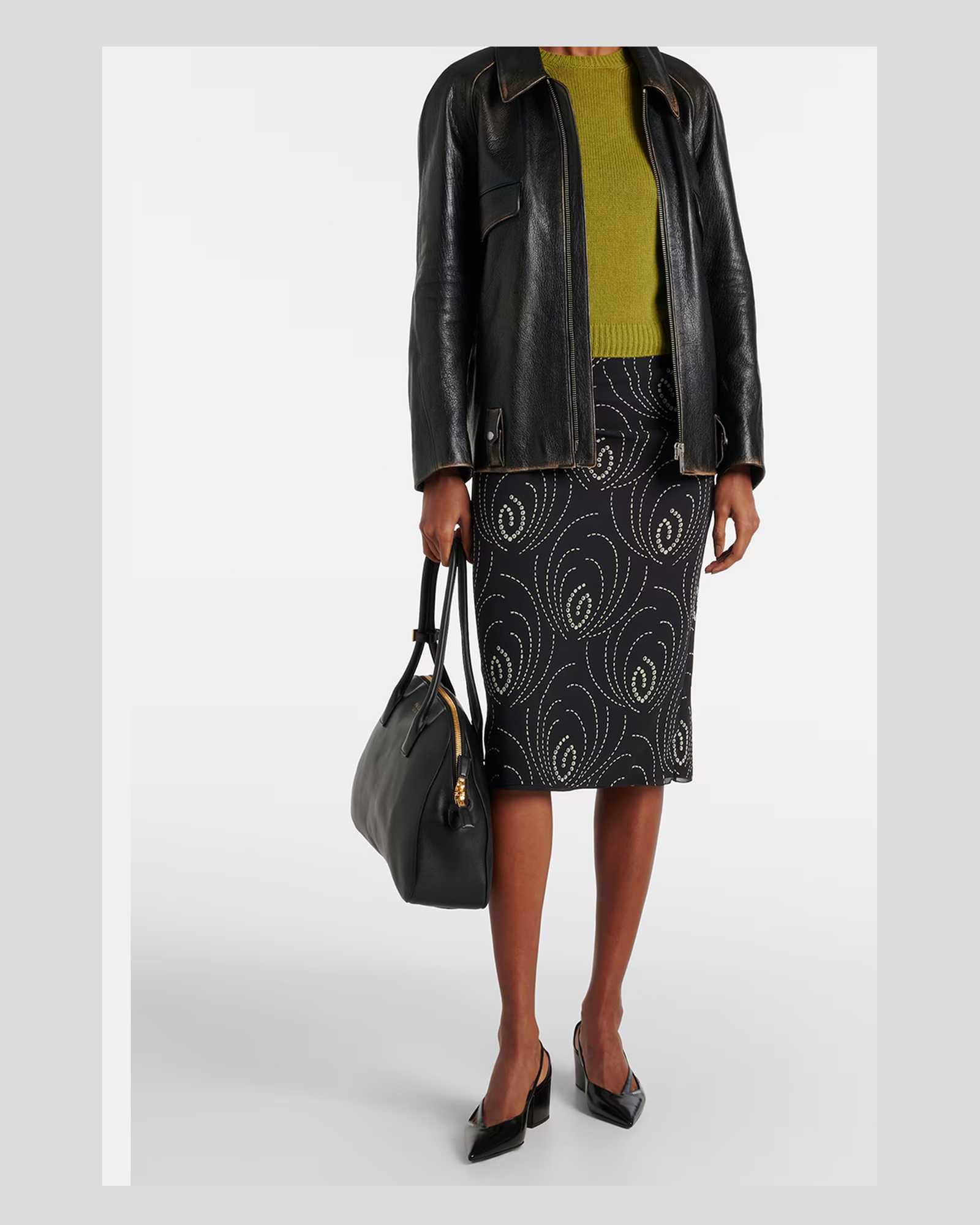 Prada Black Leather Cut Out Pumps 55 Glam Steals
