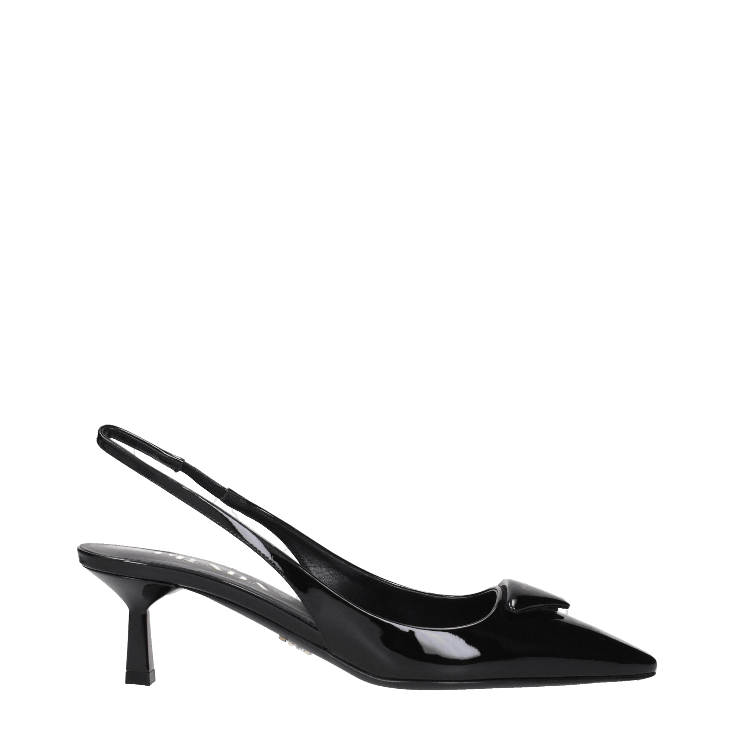 Prada Black Leather Mid Heel Pumps Glam Steals