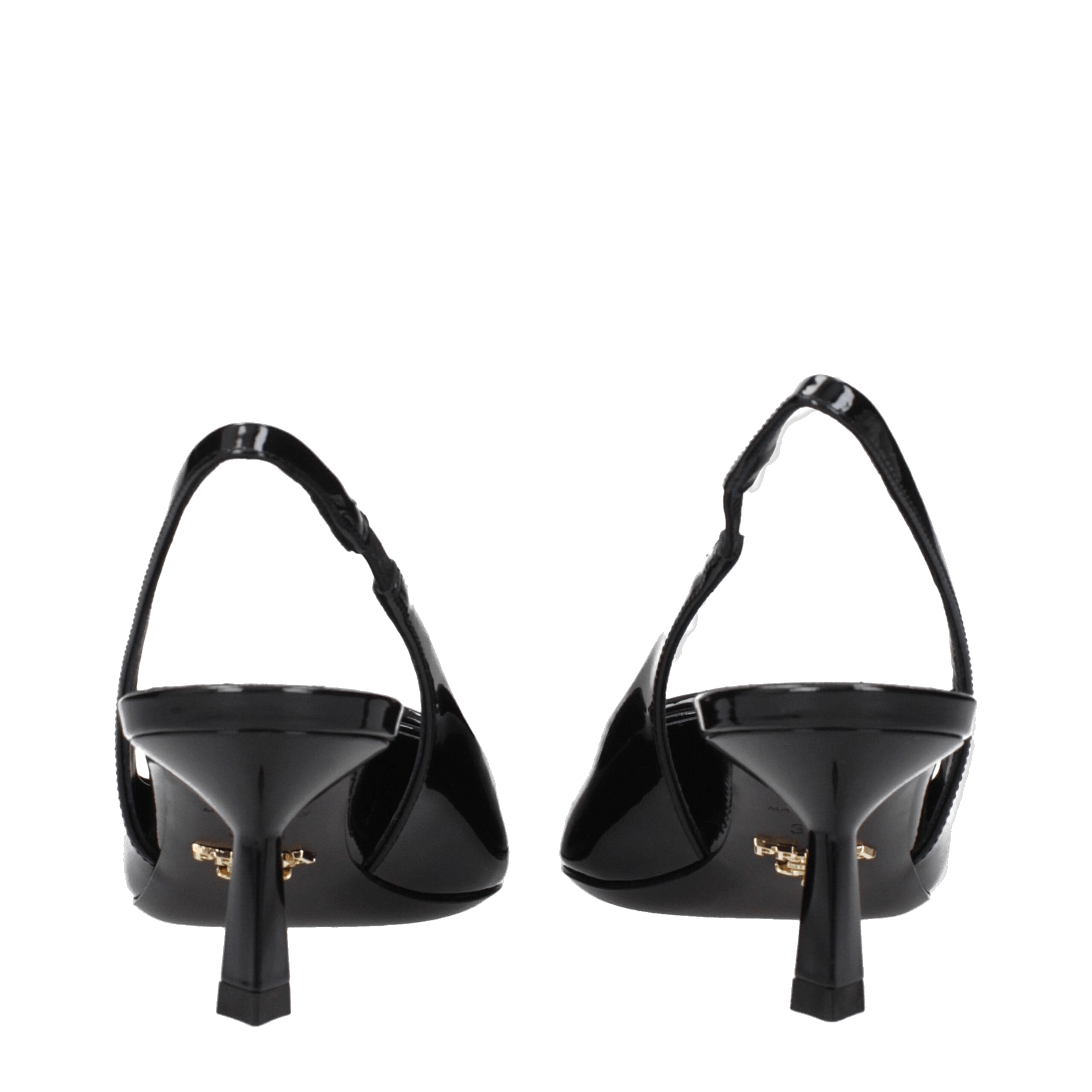 Prada Black Leather Mid Heel Pumps Glam Steals