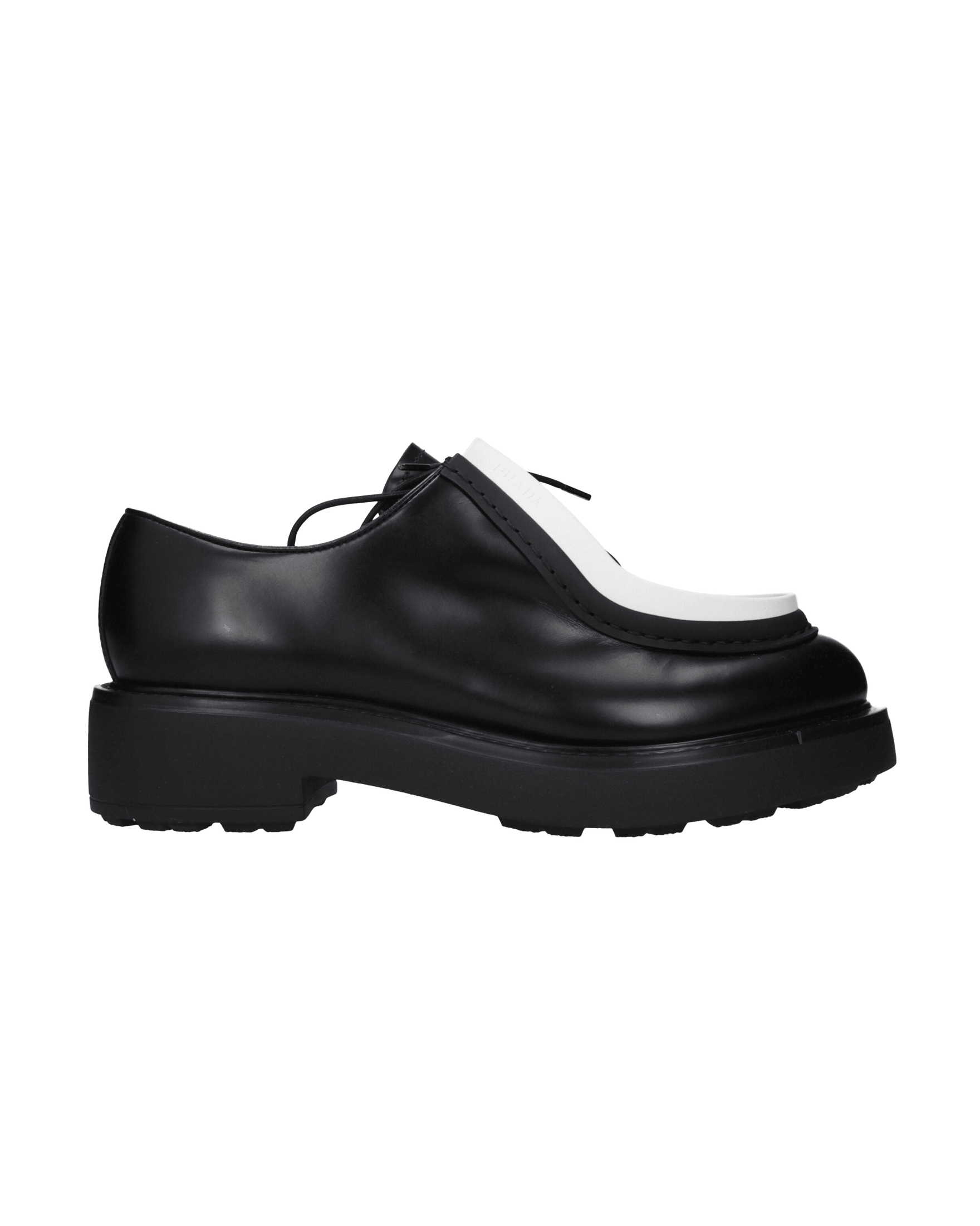 Prada Black Leather Oxfords and Derbies Glam Steals