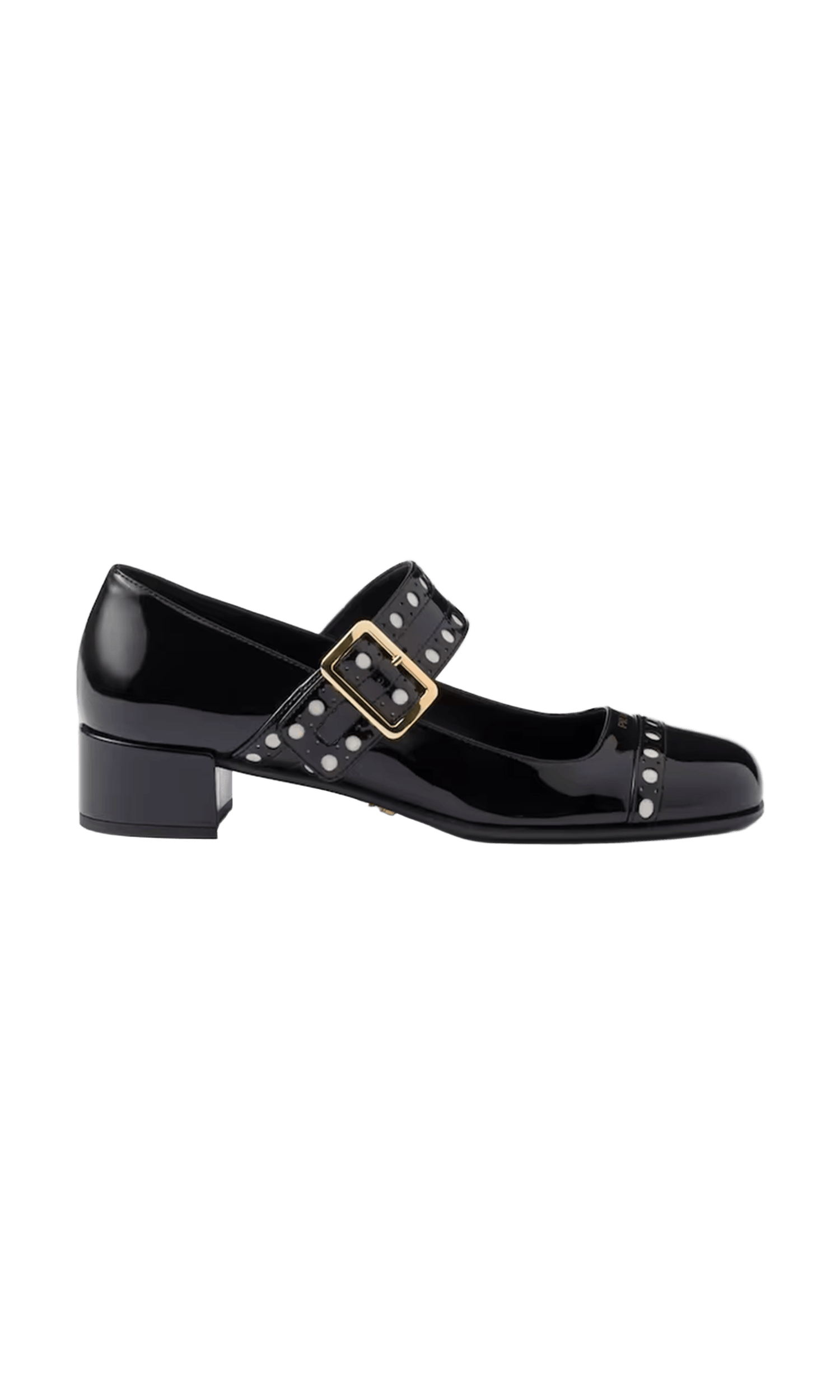 Prada Black Leather Patent Mary Jane Pumps Glam Steals