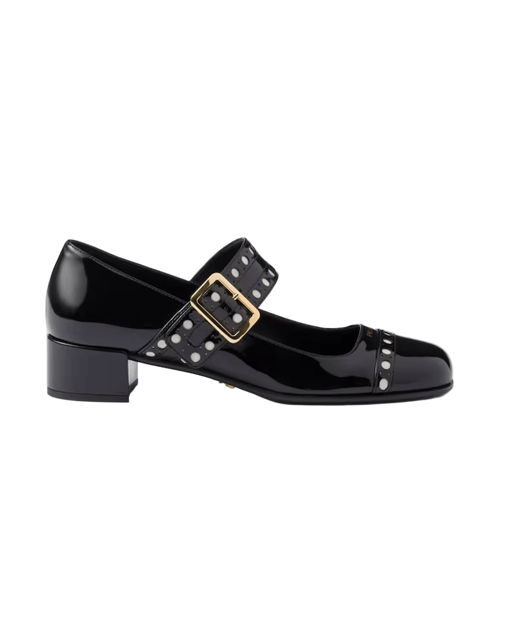 Prada Black Leather Patent Mary Jane Pumps Glam Steals