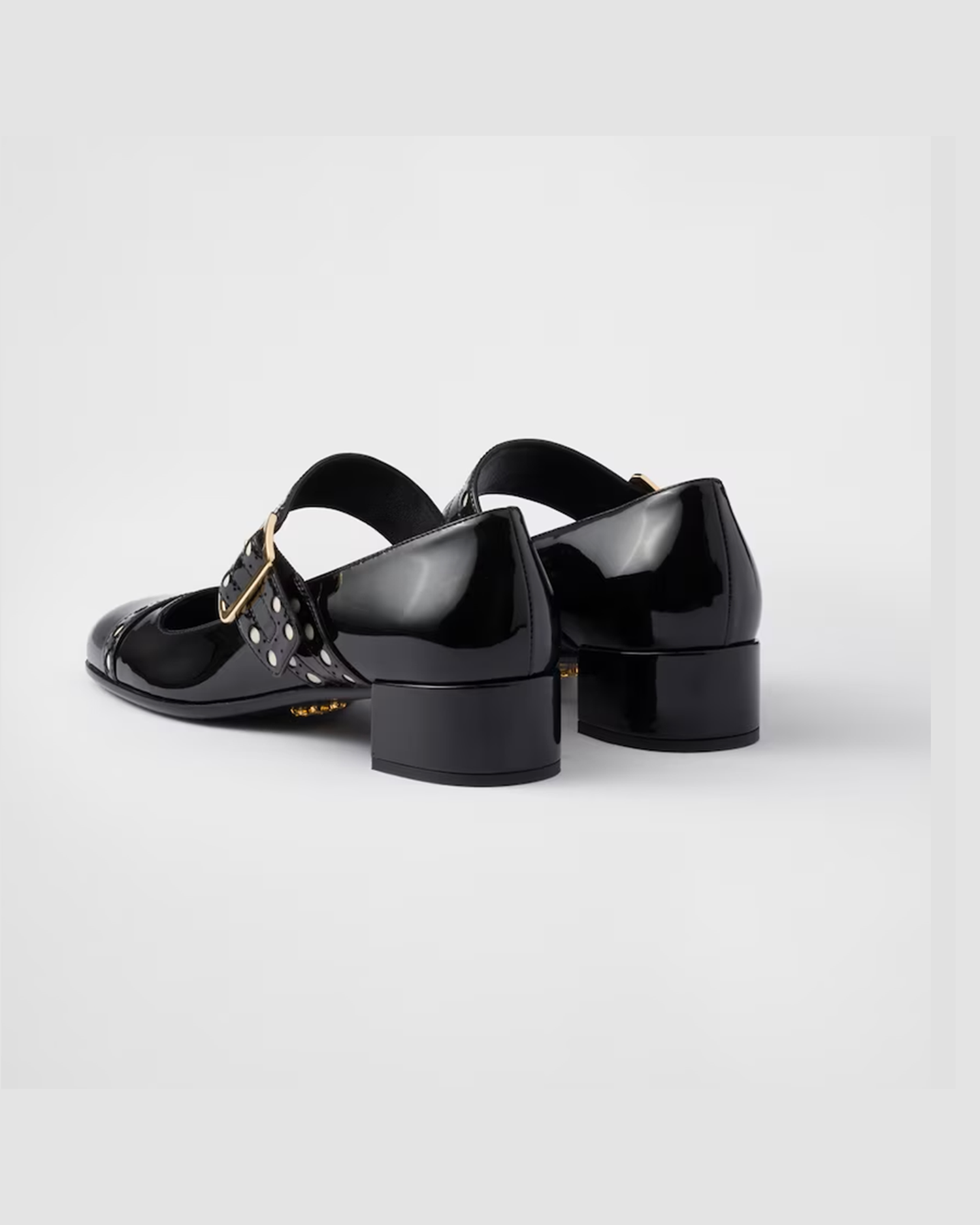 Prada Black Leather Patent Mary Jane Pumps Glam Steals