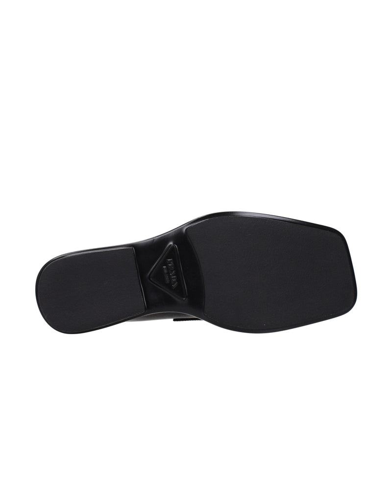 Prada Black Leather Slip On Loafers Glam Steals