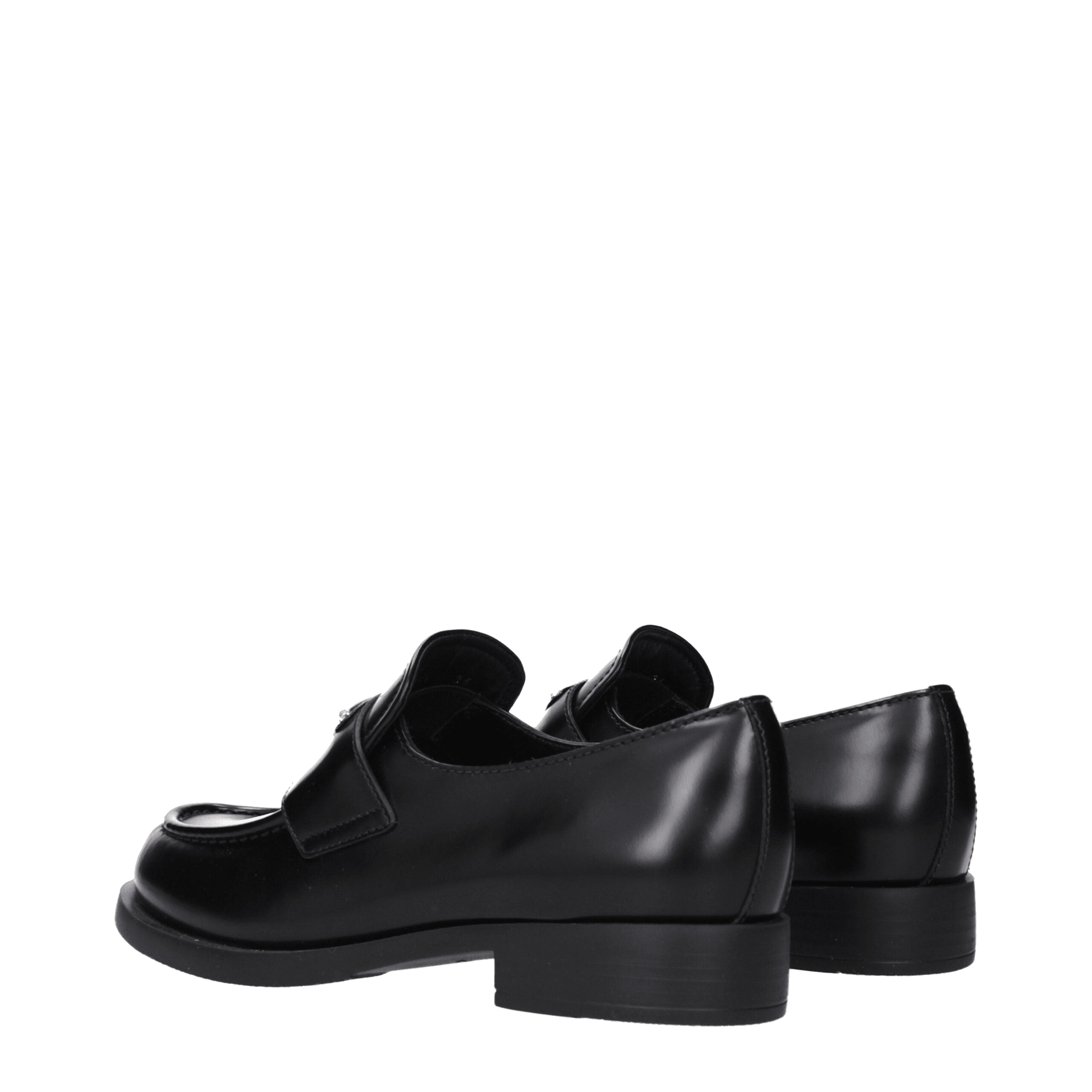 Prada Black Leather Slip On Loafers Glam Steals