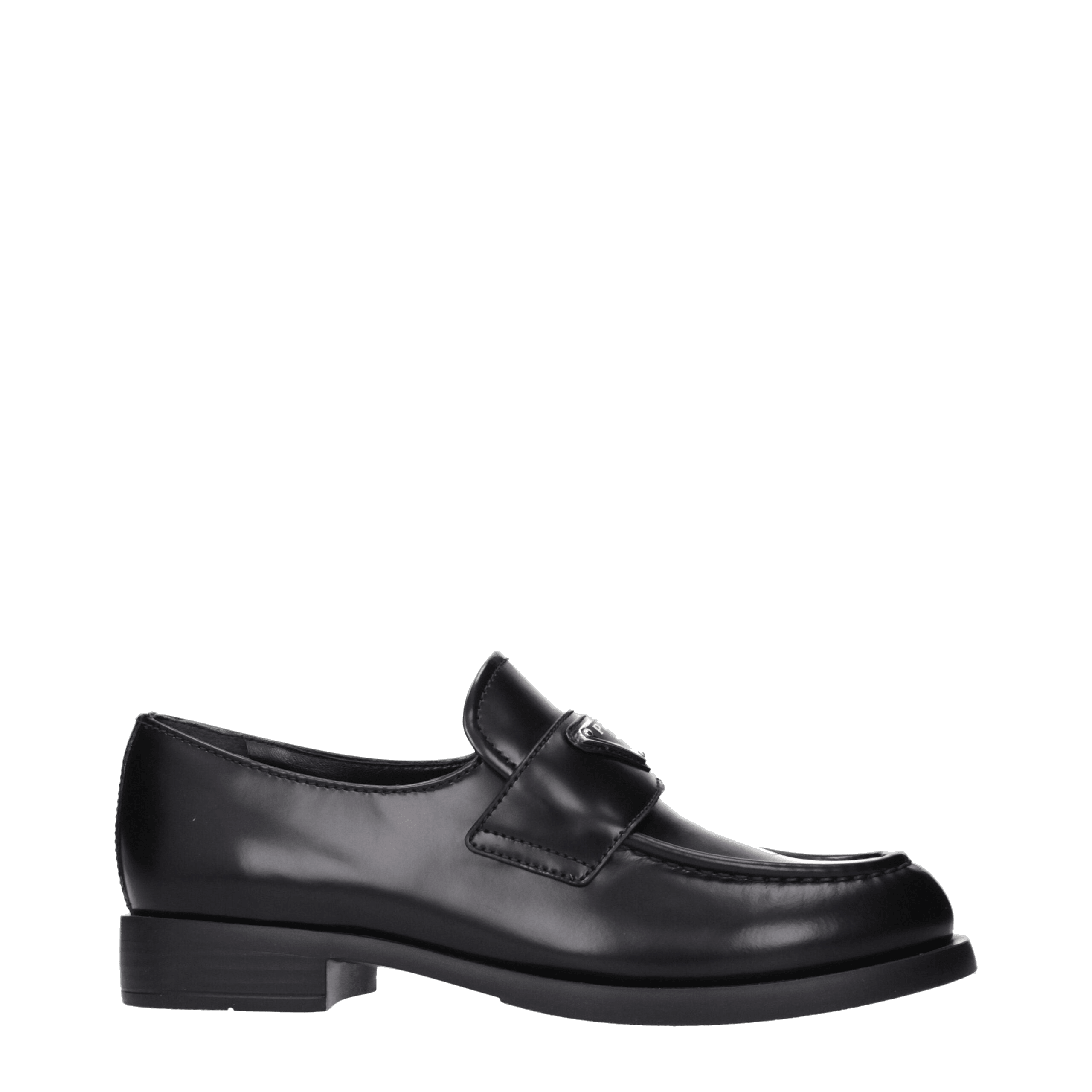 Prada Black Leather Slip On Loafers Glam Steals