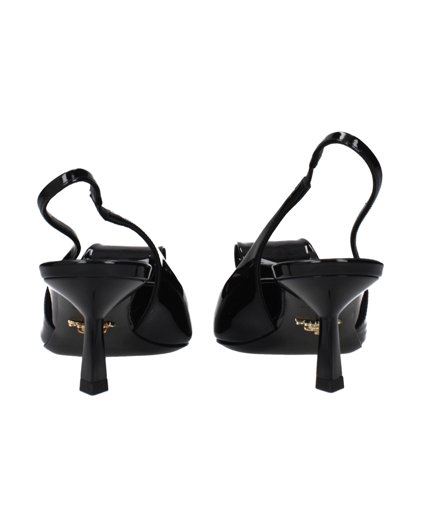 Prada Black Leather Stiletto Heel Sandals Glam Steals