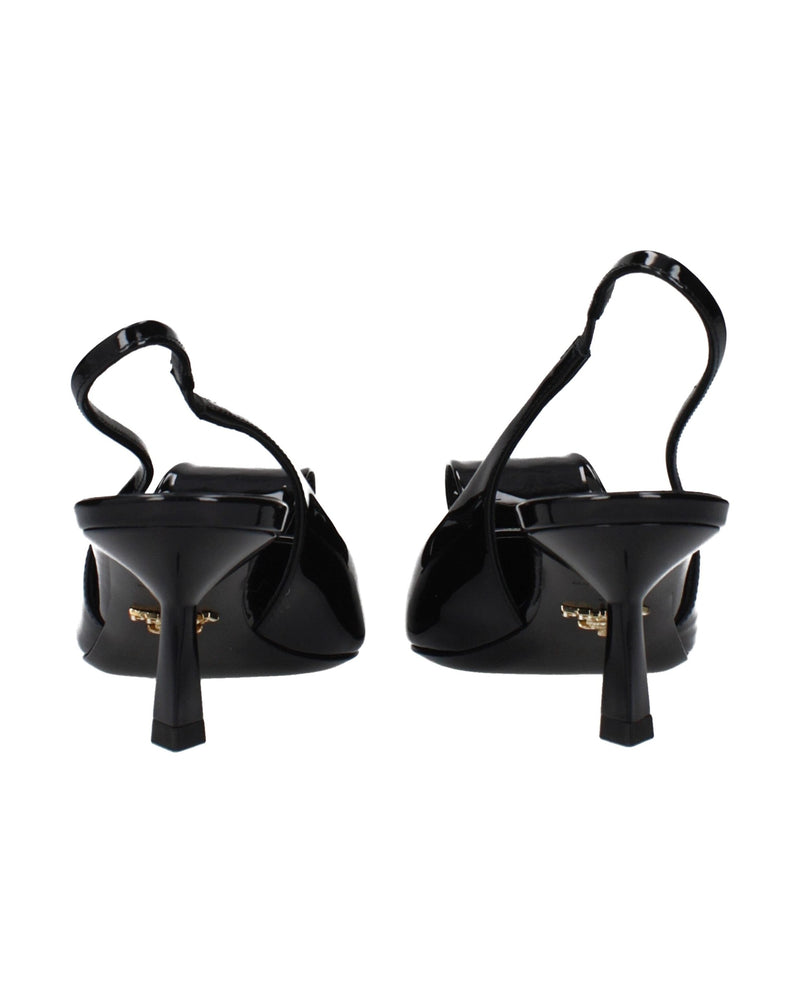 Prada Black Leather Stiletto Heel Sandals Glam Steals