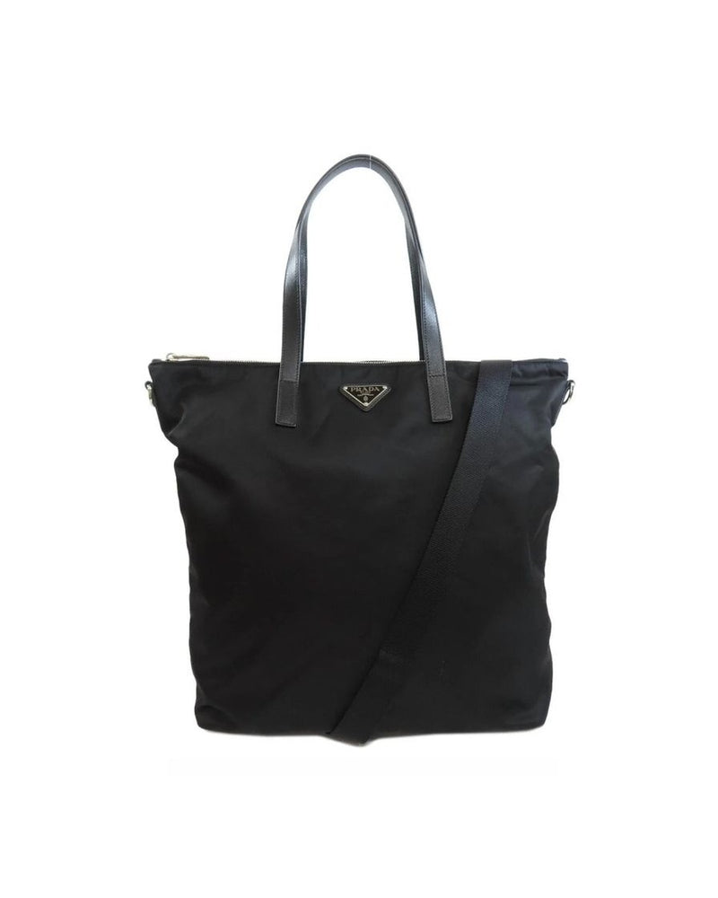 Prada Black Nylon Tote Bag 