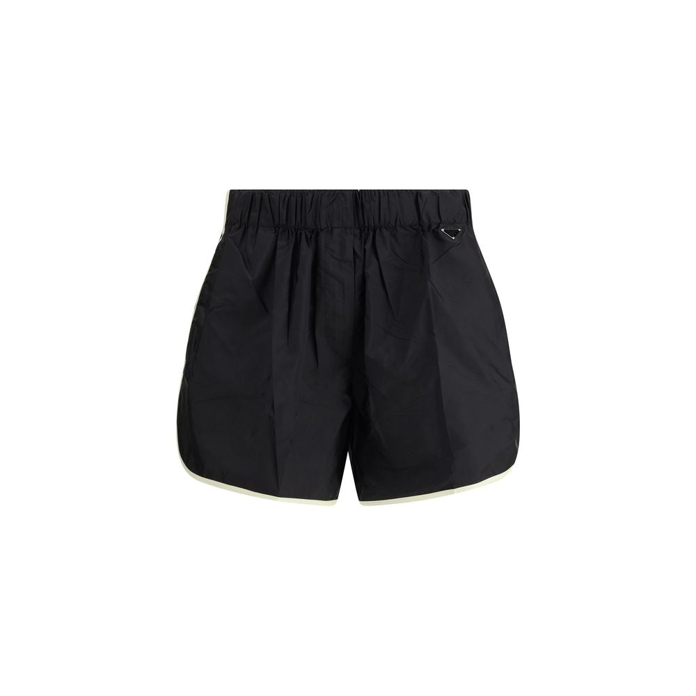 Prada Black Polyamide Bermuda Shorts Glam Steals