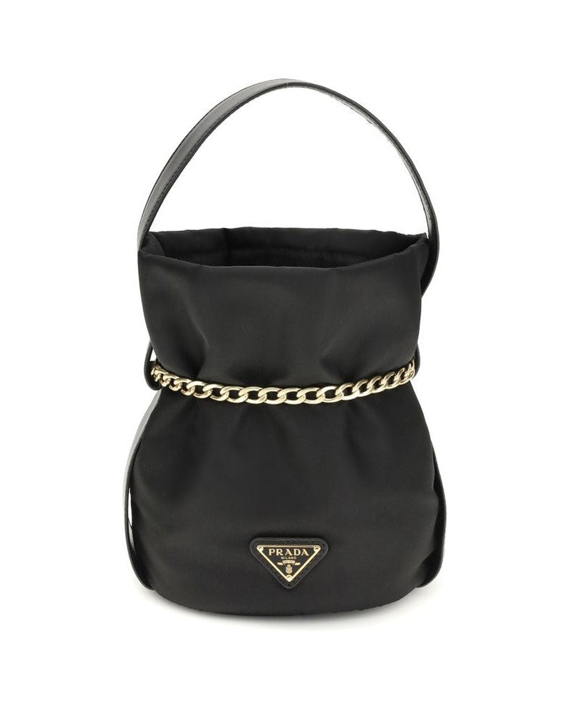 Prada Black Recycled Polyamide Bucket Bag Glam Steals