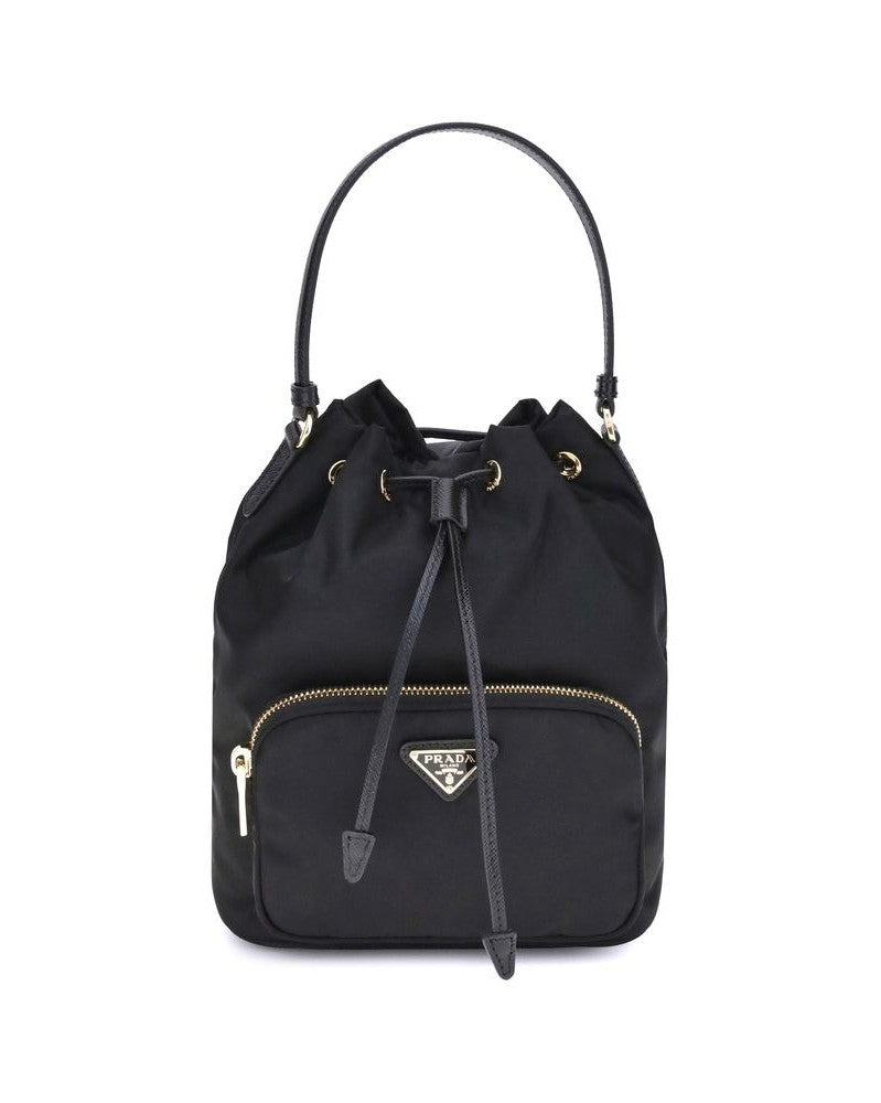 Prada Black Recycled Polyamide Bucket Bag Glam Steals