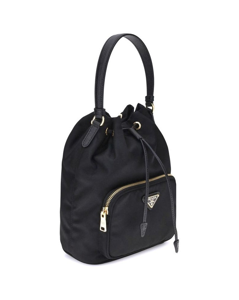 Prada Black Recycled Polyamide Bucket Bag Glam Steals